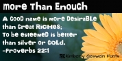 More Than Enough font download