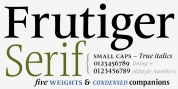 Frutiger Serif Pro font download