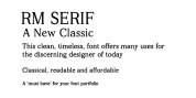 RM Serif font download