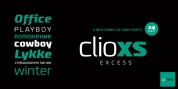 Clio XS font download