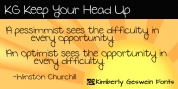 KG Keep Your Head Up font download