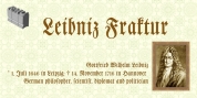 Leibniz Fraktur font download