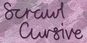 Scrawl Cursive font download