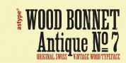 Wood Bonnet Antique No.7 font download