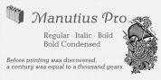 Manutius Pro font download