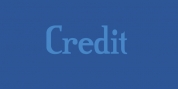 Credit font download