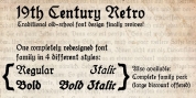 19th Century Retro font download