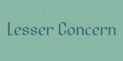 Lesser Concern font download