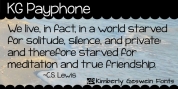 KG Payphone font download