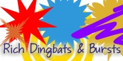 Rich Dingbats &  Bursts font download