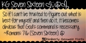 KG Seven Sixteen font download