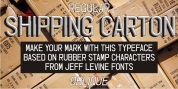 Shipping Carton JNL font download