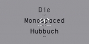 Die Monospaced Hubbuch font download