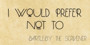 Bartleby font download