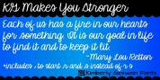 KG Makes You Stronger font download