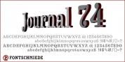 Journal 74 font download