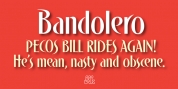 Bandolero font download