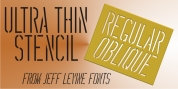 Ultra Thin Stencil JNL font download