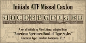 Initials ATF Missal Caxton font download