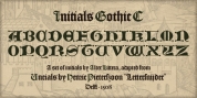Initials Gothic C font download