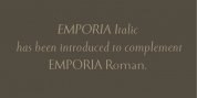 Emporia Roman font download