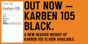 Karben 105 font download