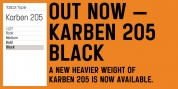 Karben 205 font download