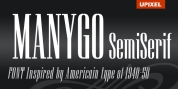 Manygo Semi Serif font download
