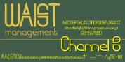 Channel B font download