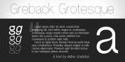 Greback Grotesque font download