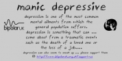 Manic Depressive font download