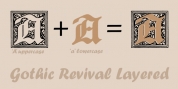 Gothic Revival Layered font download