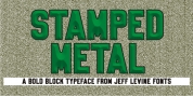 Stamped Metal JNL font download