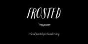 Frosted font download