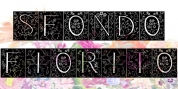 Sfondo Fiorito font download