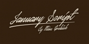 January Script font download