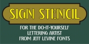 Sign Stencil JNL font download