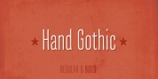 Hand Gothic font download