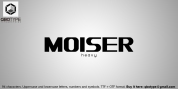 Heavy Moiser font download