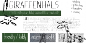 Giraffenhals font download