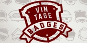 Vintage Badges font download