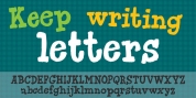 Keep Writing Letters font download