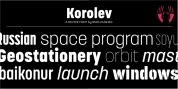 Korolev Military Stencil font download