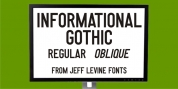 Informational Gothic JNL font download