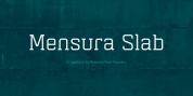 Mensura Slab font download