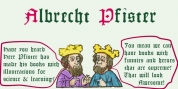 Albrecht Pfister font download