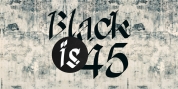 Black is 45 font download