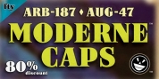 ARB-187 Moderne Caps AUG-47 font download
