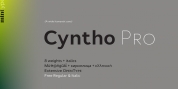 Cyntho Pro font download