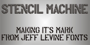 Stencil Machine JNL font download
